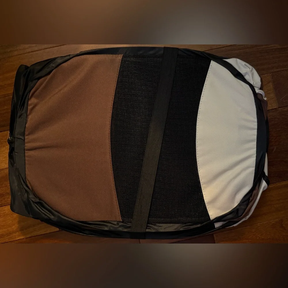 Portable Playpen - Brown and Black